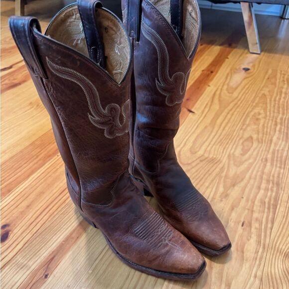 Tony Lama Sz 8.5EE 6980 Mens El Paso Collection Western Boot Bison Leather Dress - Picture 7 of 15